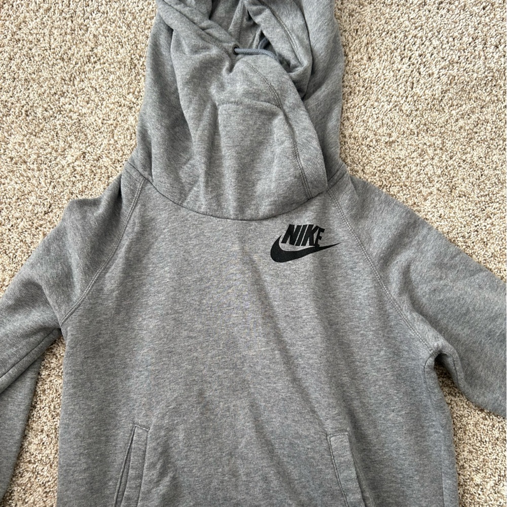 Nike Funnel Neck Gray Hoodie